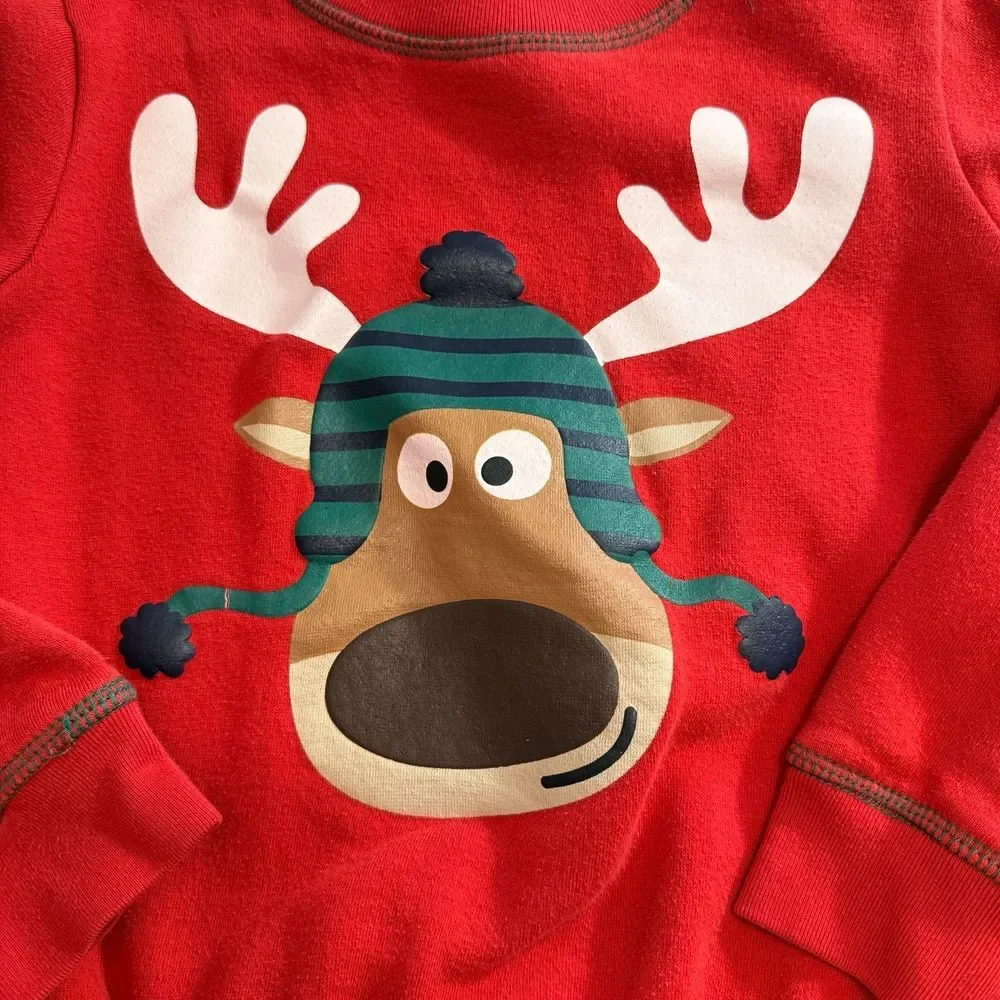 Boys rock reindeer sweatshirt size‎ 5